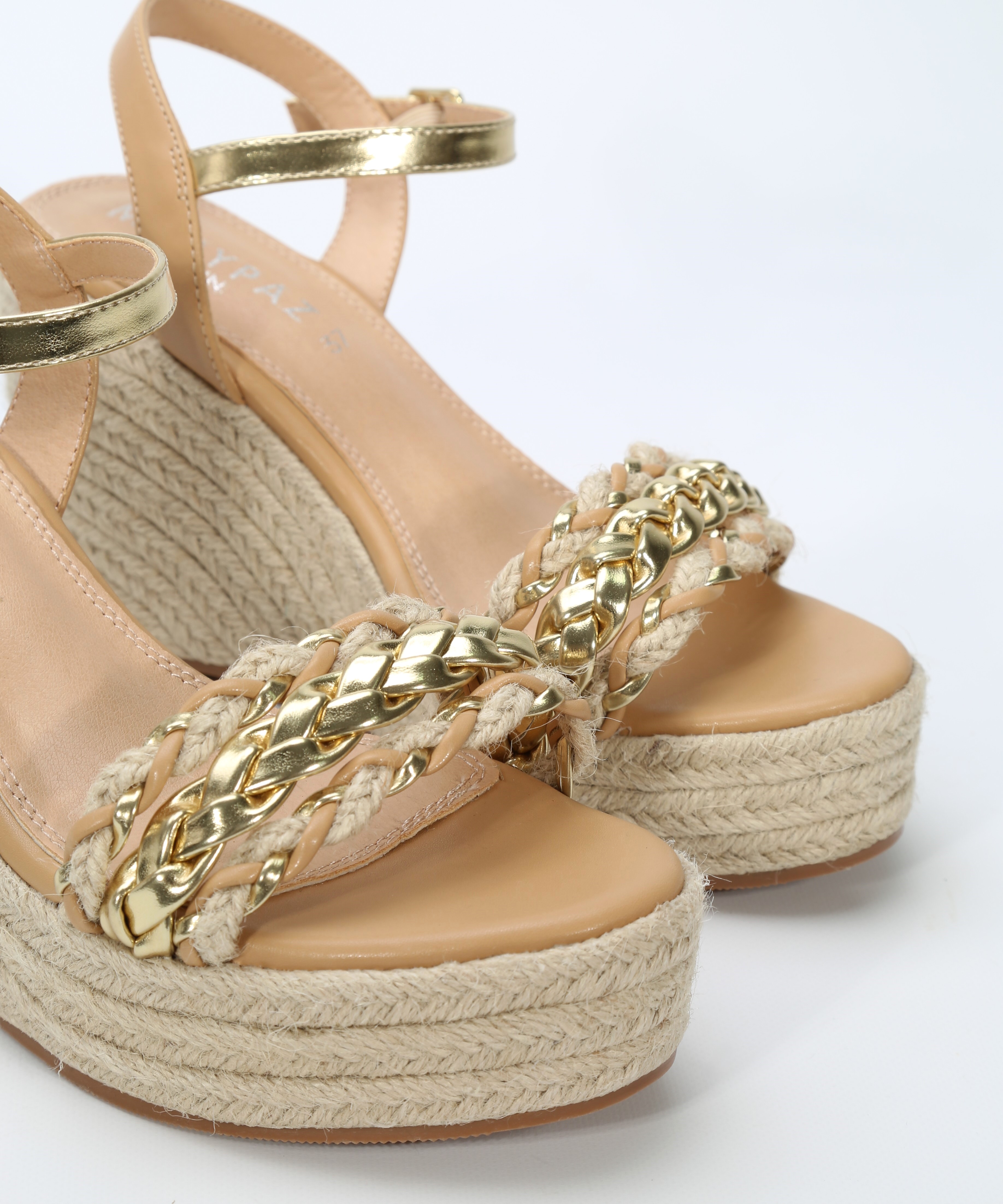 Sandalias cuñas esparto trenzadas  image number null